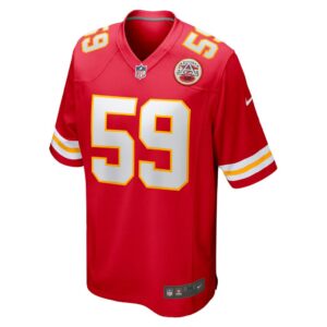 Men's Kansas City Chiefs Joshua Kaindoh Nike Red Game Jersey