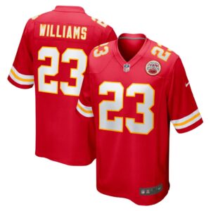 Men's Kansas City Chiefs Joshua Williams Nike Red Game Player Jersey