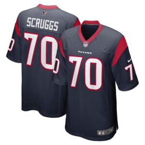 Men's Houston Texans Juice Scruggs Nike Navy Team Game Jersey