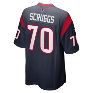 Men's Houston Texans Juice Scruggs Nike Navy Team Game Jersey