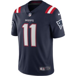 Men's Nike Julian Edelman Navy New England Patriots Vapor Limited Jersey