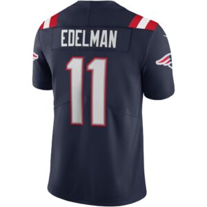 Men's Nike Julian Edelman Navy New England Patriots Vapor Limited Jersey