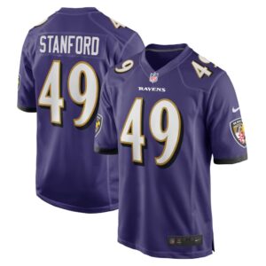 Men's Baltimore Ravens Julian Stanford Nike Purple Home Game Player Jersey