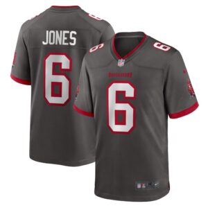 Men's Tampa Bay Buccaneers Julio Jones Nike Pewter Player Game Jersey