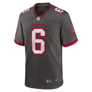 Men's Tampa Bay Buccaneers Julio Jones Nike Pewter Player Game Jersey