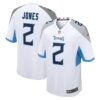 Men's Tennessee Titans Julio Jones Nike White Game Jersey