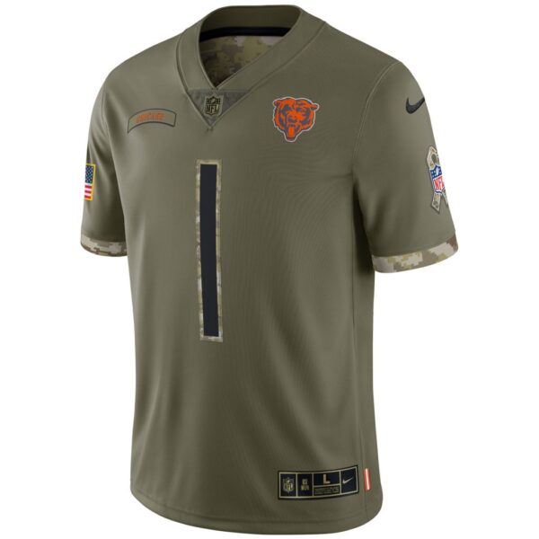 Men's Chicago Bears Nike Olive 2022 Salute To Service Limited Jersey