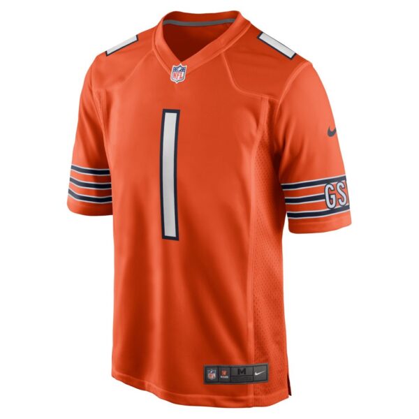 Men's Chicago Bears Justin Fields Nike Orange Player Game Jersey