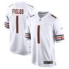 Men's Chicago Bears Justin Fields Nike White Game Jersey