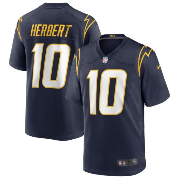 Men's Nike Justin Herbert Navy Los Angeles Chargers Alternate Game Jersey