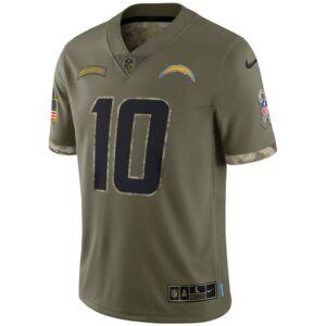 Men's Los Angeles Chargers Nike Olive 2022 Salute To Service Limited Jersey