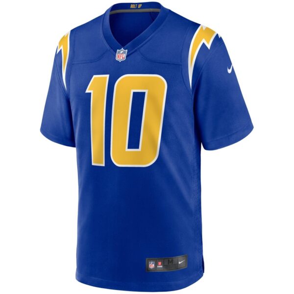 Men's Nike Justin Herbert Royal Los Angeles Chargers 2nd Alternate Game Jersey