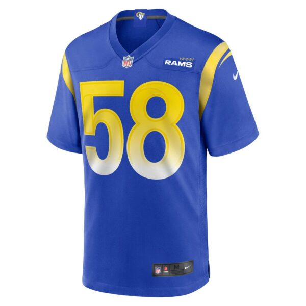 Men's Los Angeles Rams Justin Hollins Nike Royal Game Jersey