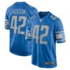 Men's Detroit Lions Justin Jackson Nike Blue Player Game Jersey