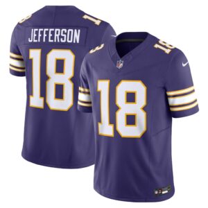 Men's Minnesota Vikings Justin Jefferson Nike Purple Classic Vapor F.U.S.E. Limited Jersey