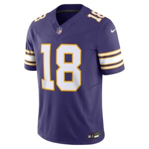 Men's Minnesota Vikings Justin Jefferson Nike Purple Classic Vapor F.U.S.E. Limited Jersey