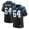 Men's Carolina Panthers Justin McCray Nike Black Team Game Jersey