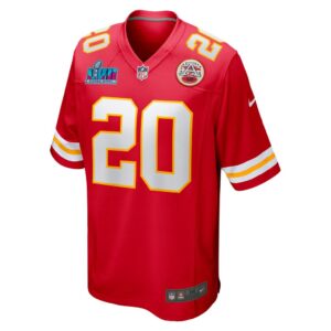 Men's Kansas City Chiefs Justin Reid Nike Red Super Bowl LVII Patch Game Jersey