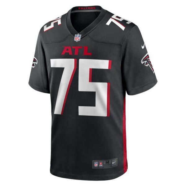 Men's Atlanta Falcons Justin Shaffer Nike Black Player Game Jersey