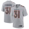 Men's Denver Broncos Justin Simmons Nike Gray Atmosphere Fashion Game Jersey