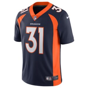 Men's Denver Broncos Justin Simmons Nike Navy Alternate Vapor Limited Jersey