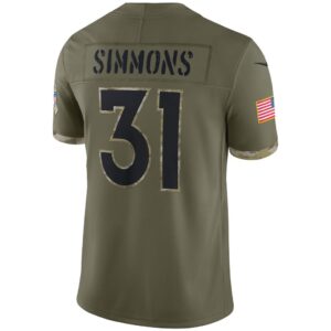 Men's Denver Broncos Nike Olive 2022 Salute To Service Limited Jersey