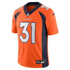 Men's Denver Broncos Justin Simmons Nike Orange Vapor Untouchable Limited Jersey