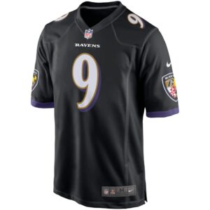 Men's Nike Justin Tucker Black Baltimore Ravens Game Jersey