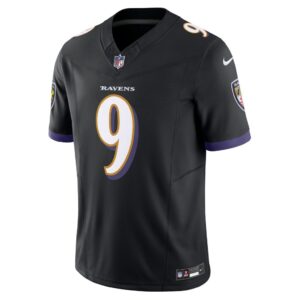 Men's Baltimore Ravens Justin Tucker Nike Black Vapor F.U.S.E. Limited Jersey