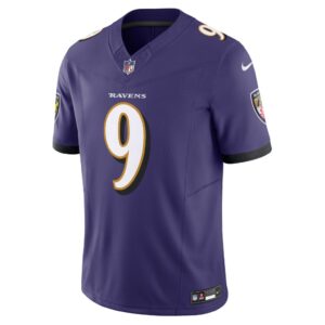 Men's Baltimore Ravens Justin Tucker Nike Purple Vapor F.U.S.E. Limited Jersey