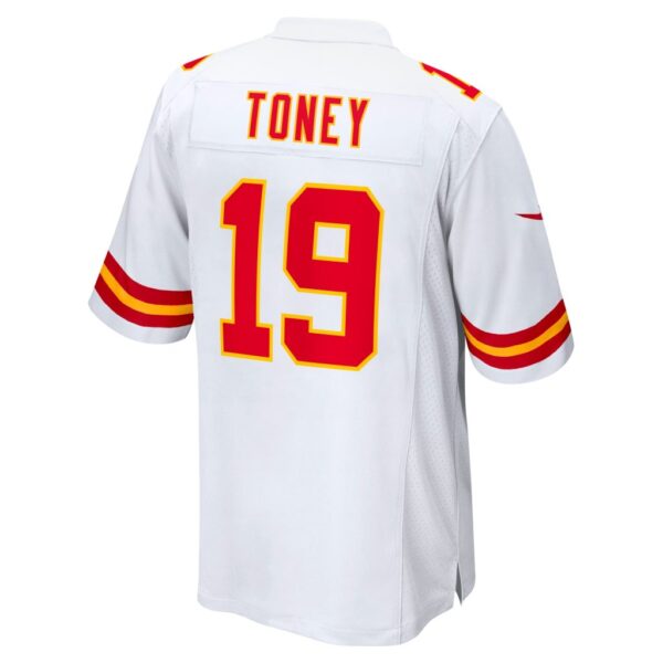 Men's Kansas City Chiefs Kadarius Toney Nike White Game Jersey