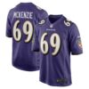 Men's Baltimore Ravens Kahlil McKenzie Nike Purple Game Jersey