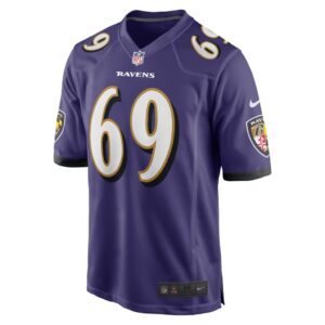 Men's Baltimore Ravens Kahlil McKenzie Nike Purple Game Jersey