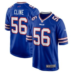 Men's Buffalo Bills Kameron Cline Nike Royal Home Game Jersey