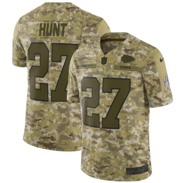 Kareem Hunt Kansas City Chiefs Nike Salute to Service Limited Jersey - Camo