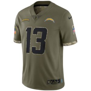 Men's Los Angeles Chargers Nike Olive 2022 Salute To Service Limited Jersey