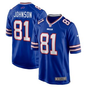 Men's Buffalo Bills KeeSean Johnson Nike Royal Game Player Jersey