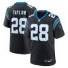 Men's Carolina Panthers Keith Taylor Nike Black Team Game Jersey