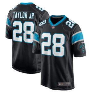 Men's Carolina Panthers Keith Taylor Jr. Nike Black Game Player Jersey