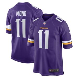 Men's Minnesota Vikings Kellen Mond Nike Purple Game Jersey