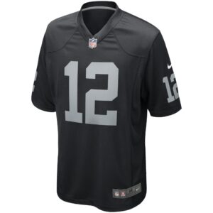 Men's Las Vegas Raiders Ken Stabler Nike Black Game Retired Player Jersey