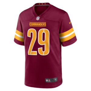 Men's Washington Commanders Kendall Fuller Nike Burgundy Player Game Jersey