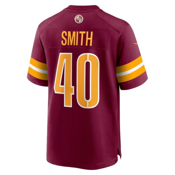 Men's Washington Commanders Kendall Smith Nike Burgundy Team Game Jersey