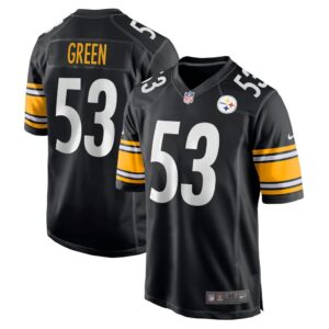 Men's Pittsburgh Steelers Kendrick Green Nike Black Game Jersey