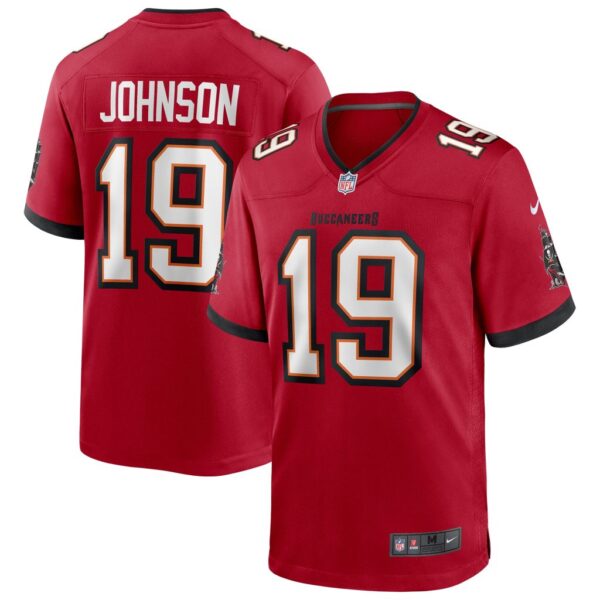 Men's Tampa Bay Buccaneers Keyshawn Johnson Nike Red Game Retired Player Jersey