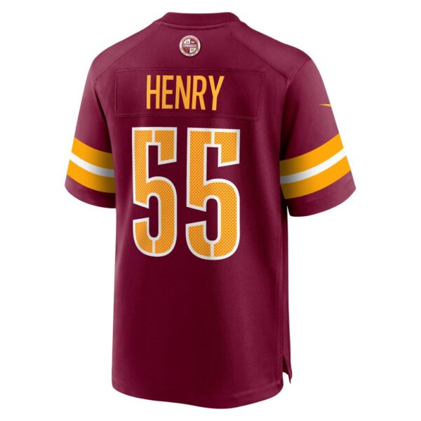 Men's Washington Commanders K.J. Henry Nike Burgundy Team Game Jersey