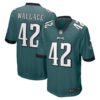 Men's Philadelphia Eagles K'Von Wallace Nike Midnight Green Game Jersey