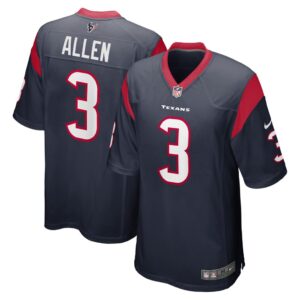 Men's Houston Texans Kyle Allen Nike Navy Game Jersey