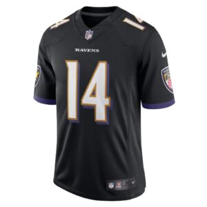 Men's Baltimore Ravens Kyle Hamilton Nike Black Vapor Limited Jersey