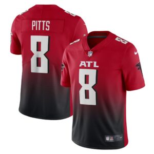 Men's Atlanta Falcons Kyle Pitts Nike Red Alternate 2 Vapor Limited Jersey